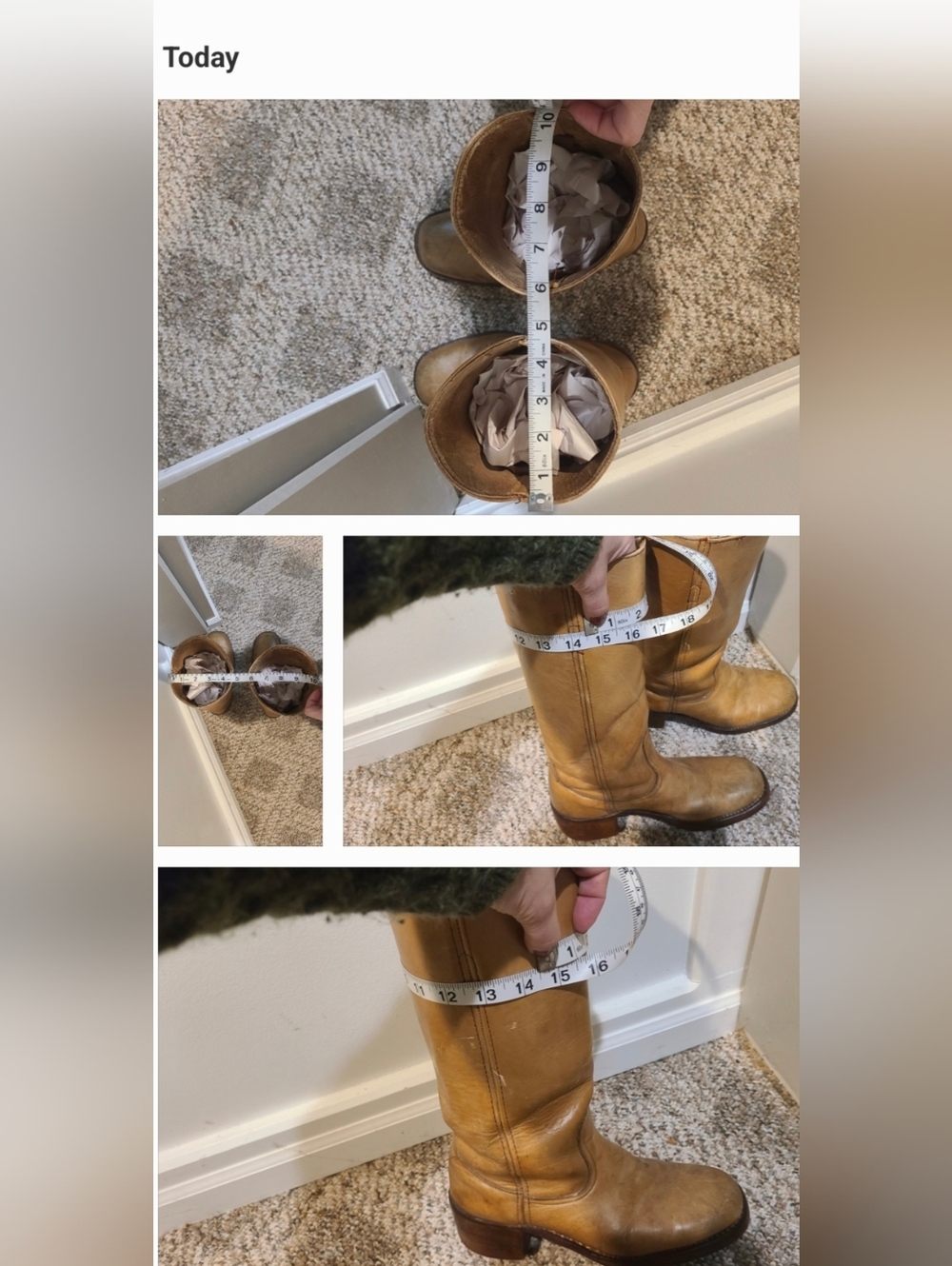 Vintage Frye Campus Boots 14L Banana - Picture 3 of 16